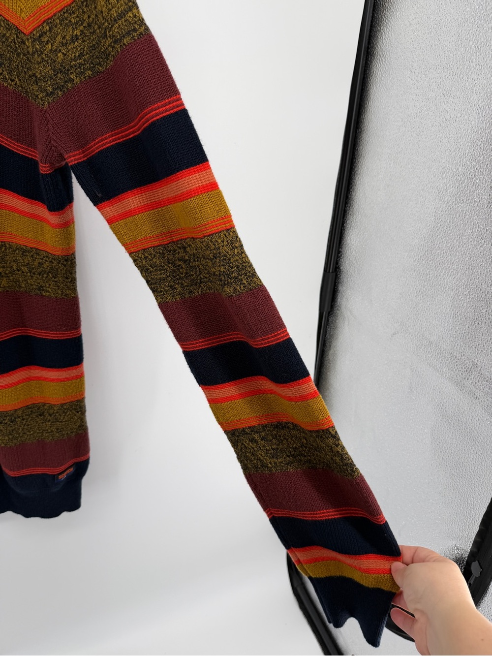 Scotch & Soda Grandpacore Gorpcore Multicolor Stripe Crewneck Sweater SzXL - Picture 4 of 12